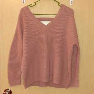 Rose knit sweater